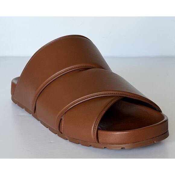 Bottega Veneta Men\'s Bridge Calf Leather Sandals Brown 9 US 754187 IT NIB $990 main image 5